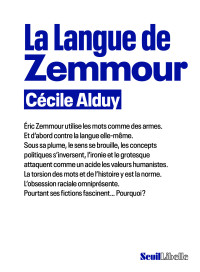 Cécile Alduy — La Langue de Zemmour