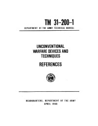 U.S. Army — Unconventional Warefar Devices and Techniques - References