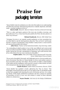 Moeller — Packaging Terrorism; Co-Opting the News for Politics and Profit (2009)