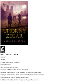 Chattam Maxime — Upiorny zegar