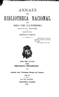 Antônio José Victoriano Borges da Fonseca — Nobiliarquia Pernambucana Vol. II
