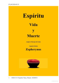 Zepherynus — Espiritu Vida y Muerte