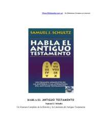 José L. Rizo Martínez — HABLA EL ANTIGUO TESTAMENTO