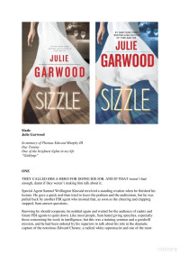 Julie Garwood — Sizzle