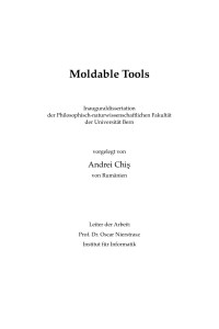 Andrei Chis — Moldable Tools