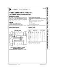 Unknown — 54LS352/DM74LS352 Dual 4-Line to 1-Line Data Selectors/Multiplexers