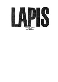 Malcolm Lowry — Lapis