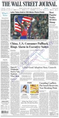 Wall Street — Wall Street Journal Monday August 5, 2024