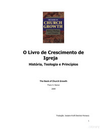 Thom Rainer — O Livro de Crescimento de Igreja