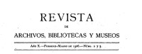 BNE — Revista de archivos, bibliotecas y museos 19060201