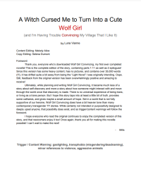 Luna Vianne — A Witch Cursed Me to Turn Into A Cute Wolfgirl (And I'm Having Trouble Convincing My Village That I Like It)