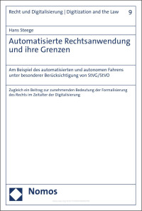 Hans Steege — Automatisierte Rechtsanwendung und ihre Grenzen