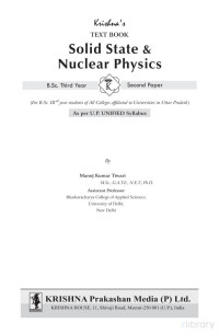 Manoj Kumar Tiwari — Solid state and nuclear physics