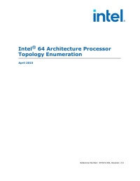 Intel Corporation — Intel 64 Architecture Processor Topology Enumeration