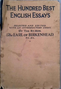 Earl Birkenhead — The Hundred Best English Essays