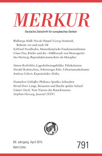 Christian Demand; — MERKUR Deutsche Zeitschrift fr europisches Denken