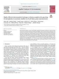 Fahao Ma — Highly efficient electrocatalytic hydrogen evolution coupled with upcycling of microplastics in seawater enabled via Ni3N/W5N4 janus nanostructures