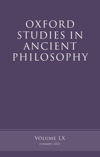 Victor Caston; — Oxford Studies in Ancient Philosophy, Volume 60