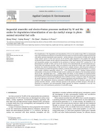 Qiang Wang & Liping Huang & Xie Quan & Gianluca Li Puma — Sequential anaerobic and electro-Fenton processes mediated by W and Mo oxides for degradation/mineralization of azo dye methyl orange in photo assisted microbial fuel cells