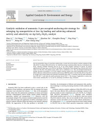 Zhao Li — Catalytic oxidation of ammonia: A pre-occupied-anchoring-site strategy for enlarging Ag nanoparticles at low Ag loading and achieving enhanced activity and selectivity on Ag-CuO x /Al2O3 catalyst