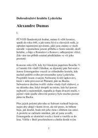 Dumas — Dobrodružství hraběte Lydericha