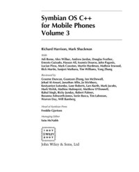 Richard Harrison, Mark Shackman — Symbian OS C++ for Mobile Phones Volume 3