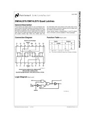 Unknown — DM54LS75/DM74LS75 Quad Latches