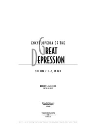 Desconocido — Encyclopedia of The Great Depression Vol 2 L Z