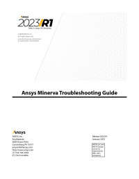 Ansys Inc. — Ansys Minerva Troubleshooting Guide
