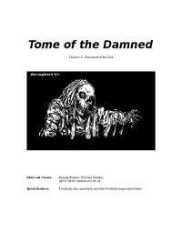 Brennan Brooks — Tome of the Damned: Version 2.0 - Enticement of the Dead