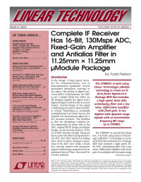 Linear Technology Corporation — LT Journal - March 2008