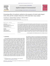 Guangfeng Li — Promoting effect of synthesis method on the property of nickel oxide doped CeO2-ZrO2 and the catalytic behaviour of Pd-only three-way catalyst