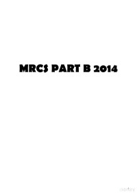 Unkown — MRCS Part B (2014)