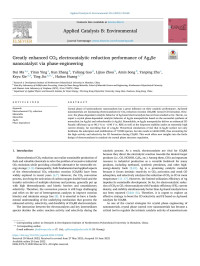 Dui Ma — Greatly enhanced CO2 electrocatalytic reduction performance of Ag2Se nanocatalyst via phase-engineering