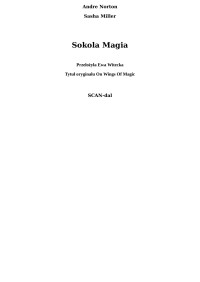 Andre Norton & Sasha Miller — Sokola Magia