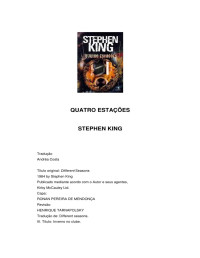Casa — Stephen King- Quatro Estações