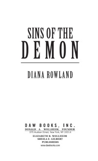 Diana Rowland; — Sins of the Demon: Demon Novels, Book Four