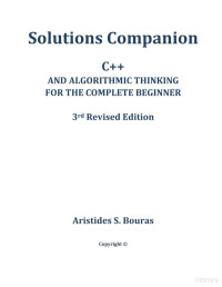 Bouras A. — C++ and Algorithmic Thinking for the Complete Beginner 3ed 2024 - Companion