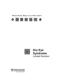 AAO Cornea/External Disease Panel — Dry Eye Syndrome Preferred Practice Pattern