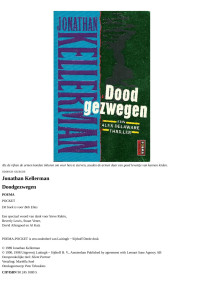 Jonathan Kellerman — Alex Delaware 04 - Doodgezwegen