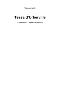 Thomas Hardy — Tessa d'Urberville