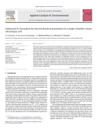 A. Caravaca — Enhanced H2 formation by electrochemical promotion in a single chamber steam electrolysis cell