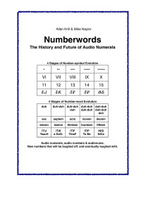 Allan Krill, Mike Naylor — Numberwords: the history and future of audio numerals