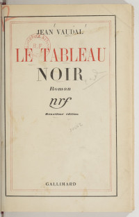 Jean Vaudal — Le tableau noir