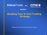 Daniel Gramza — Building Your E-mini Trading Strategy