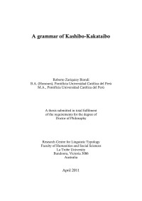 Roberto Zariquiey — a grammar of kashibo-kakataibo.forsubmission