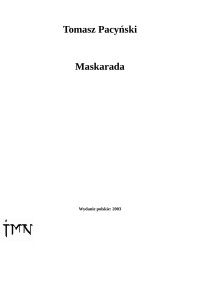 Jarus — Maskarada - Tomasz Pacynski