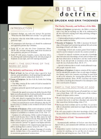 Wayne A. Grudem;Erik Thoennes; & Erik Thoennes — Bible Doctrine Laminated Sheet