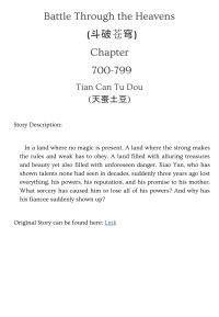 Tian Can Tu Dou — Battle Through the Heavens - Chapter 0700-0799