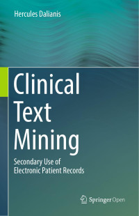 Hercules Dalianis — Clinical Text Mining